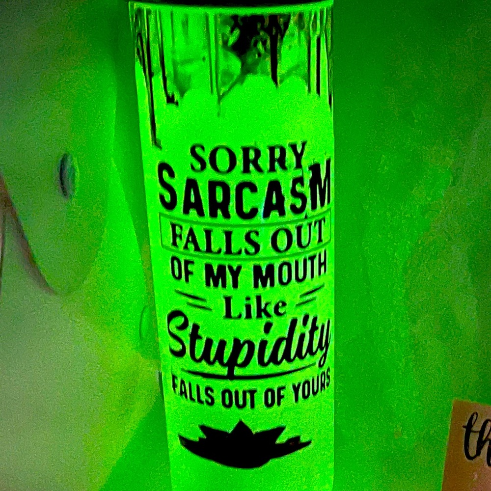 20 oz sarcasm tumbler